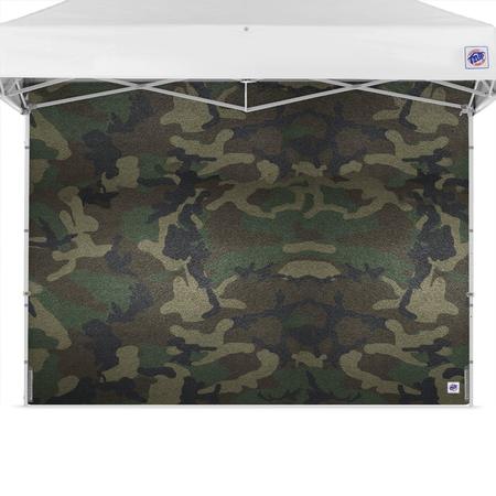 E-Z UP TAA Compliant Sidewall, 10' W x 10' H, Woodland Camo SWP3FXT10WC